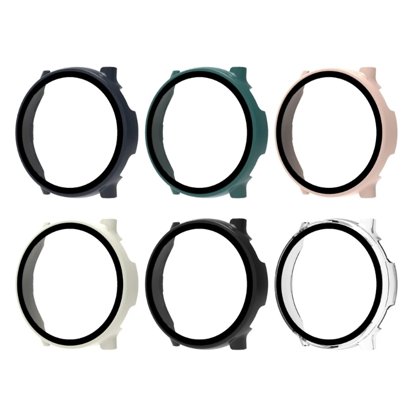 

For Active 5 Full Coverage Screen Protector Tempered Film + Cover Bumper Shells