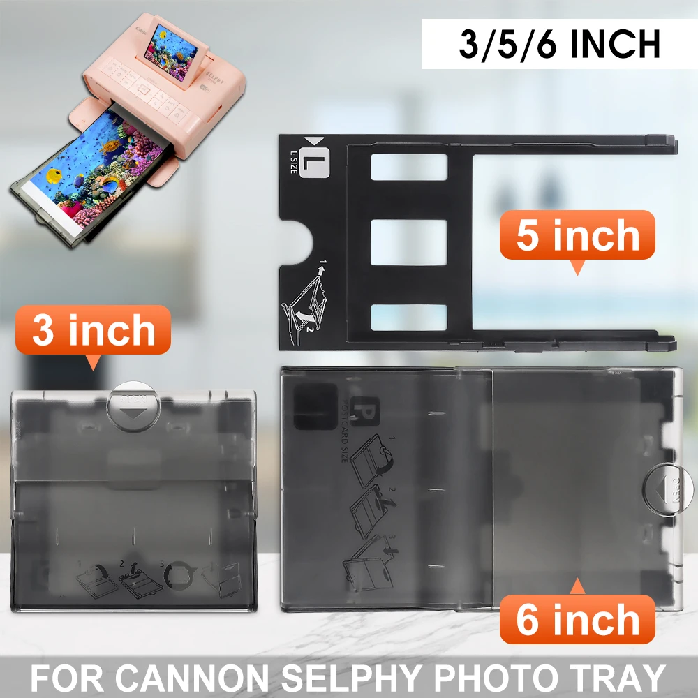 3 inch Photo Paper Set Compatible Canon Selphy3 inch Paper Ink Cartridge  for Canon Selphy CP1300 CP1500 CP1200 CP1000 with Tray - AliExpress