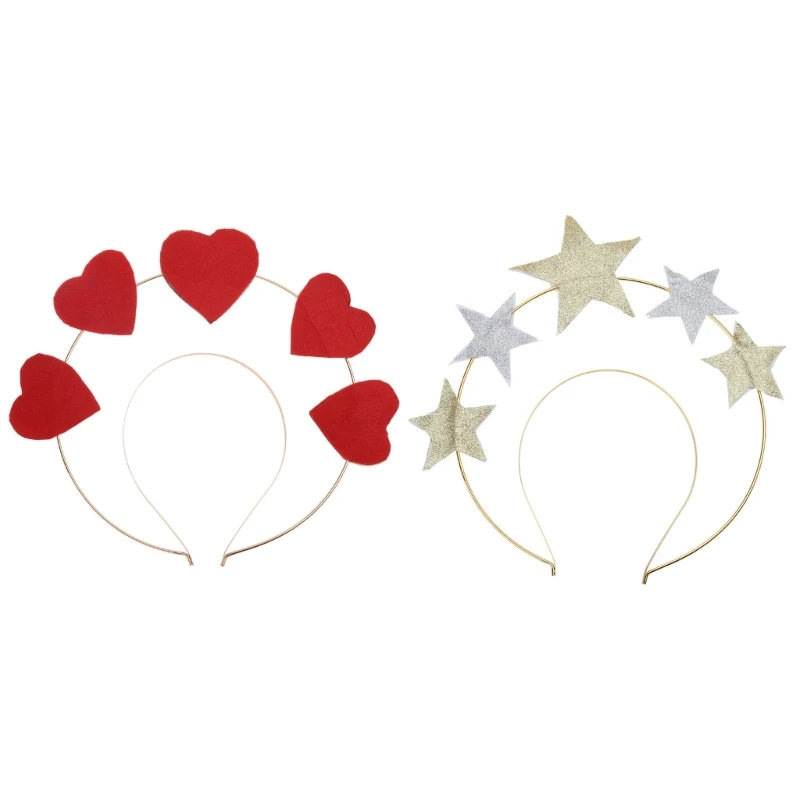 

Rose-Selling Pedlar Stall Hair Hoop for Valentine's Day Love-shaped Headband T8NB