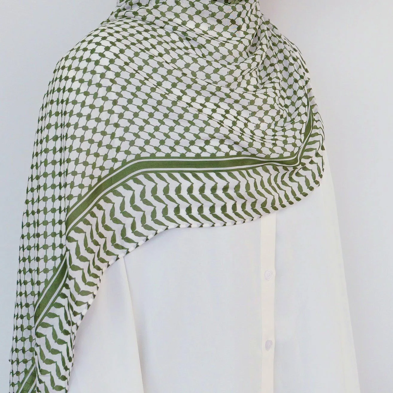 180*70cm Middle East Islam Arab Keffiyeh Muslim Hijab Scarf Printing Chiffon Palestine Hijab Head Neck Scarves Musulman Hijabs - Image 3
