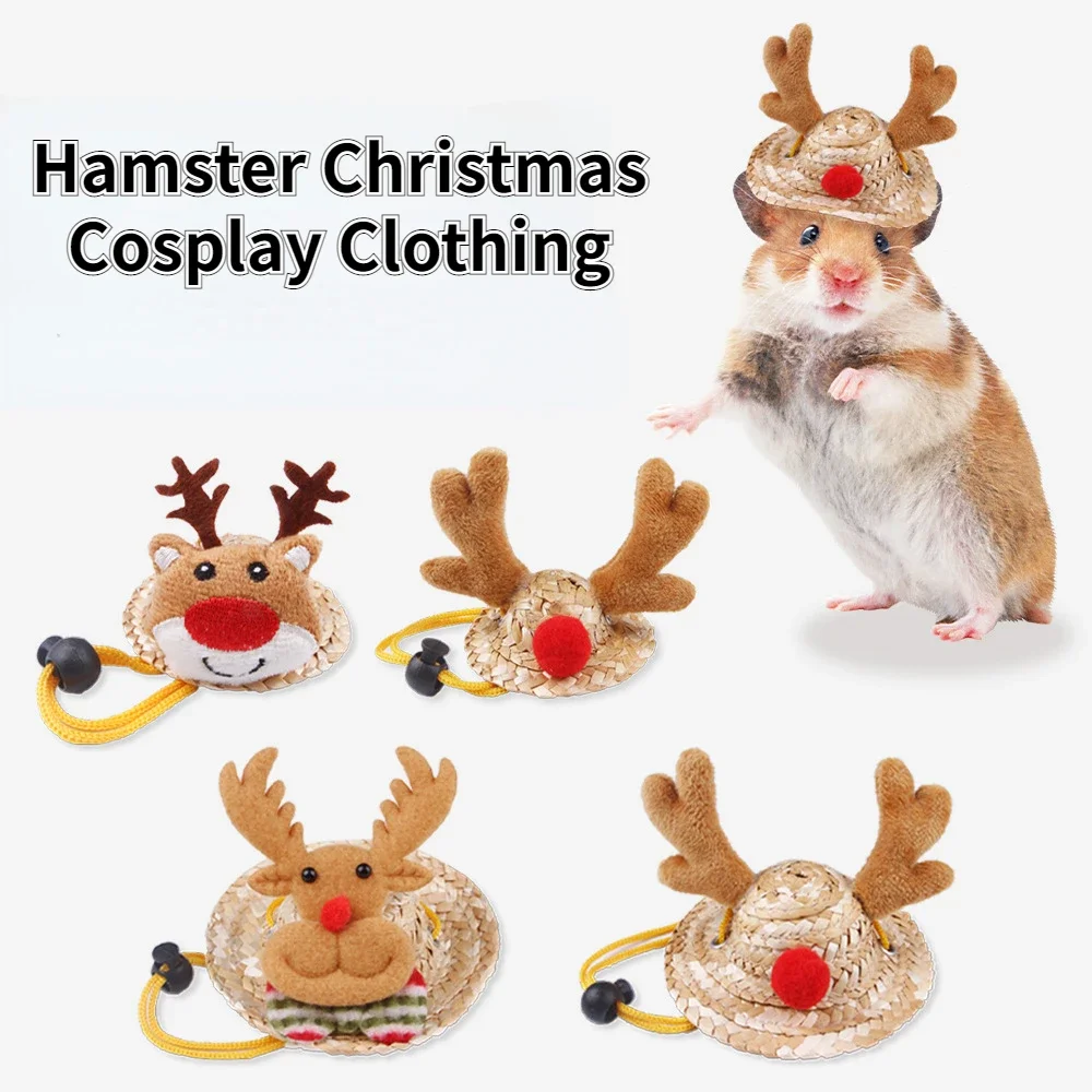 Mini Christmas Hat for Small Animals Pet Headgear