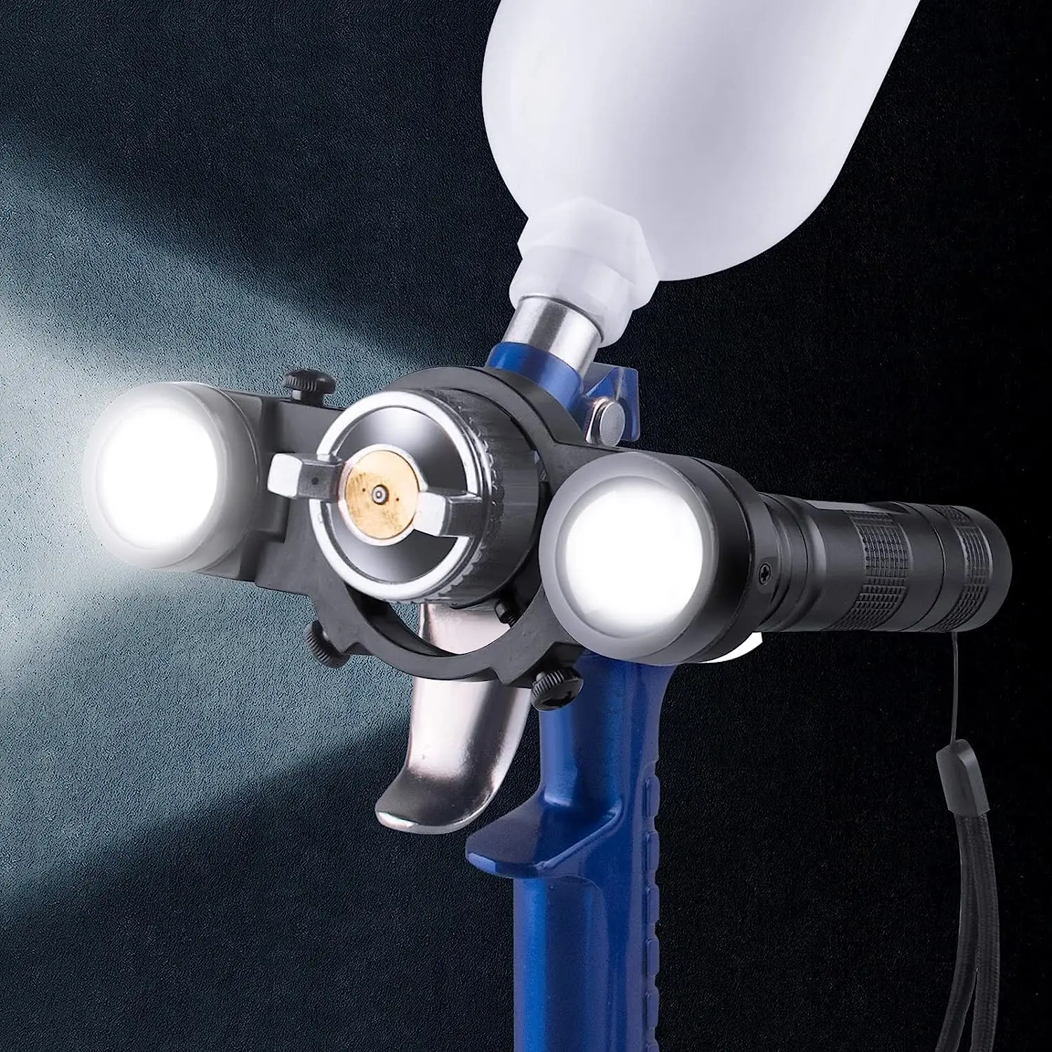 SprayPaintGunLightUniversalPaintGunLightWithWarmWhiteTwoColorLightAdjustableSize