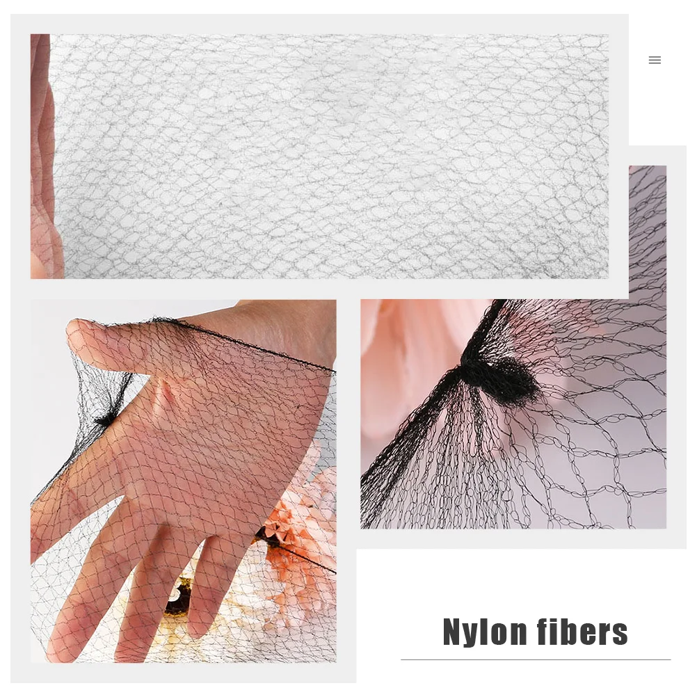 100 Pcs Hair Net Nylon Invisible Hairnet Elastic Mesh Bun Bulk 15CM Nets Black Miss Man 5