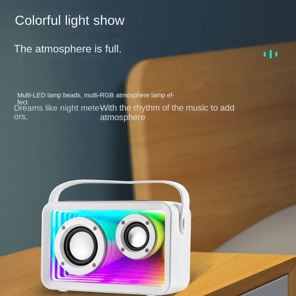 New Mini Karaoke Machine 2 Wireless Microphones Portable BlueTooth Karaoke Speaker Bluetooth Speaker Kids Machine Home