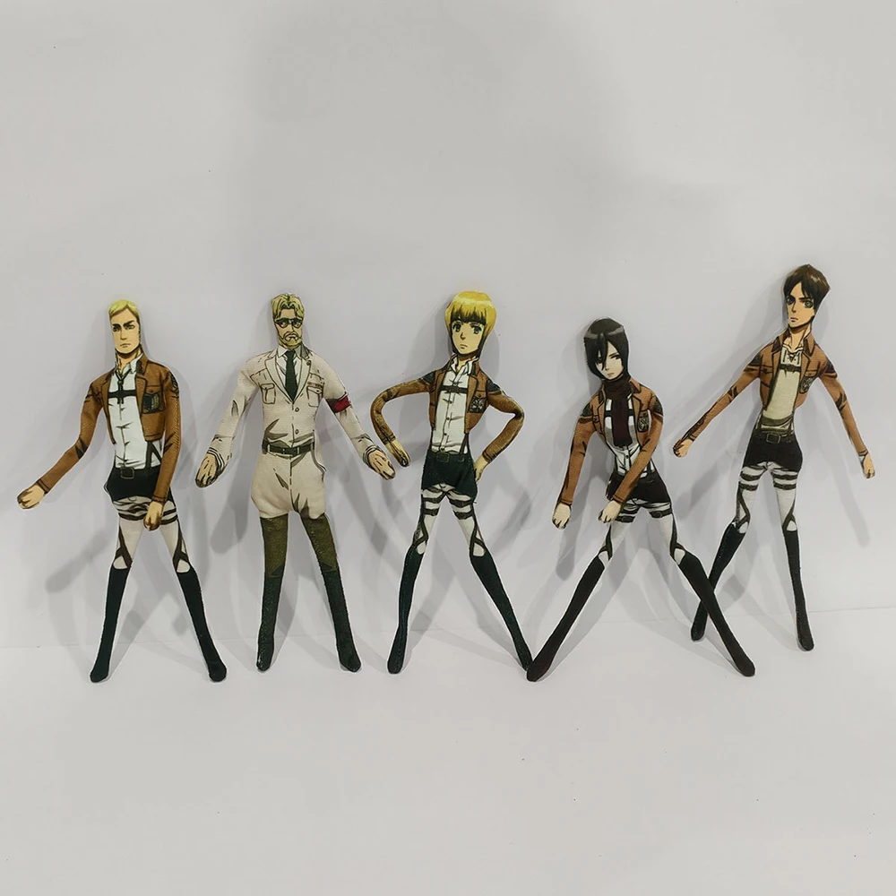 Anime Ornament Attack on Titan Cosplay Keychain Plush Doll
