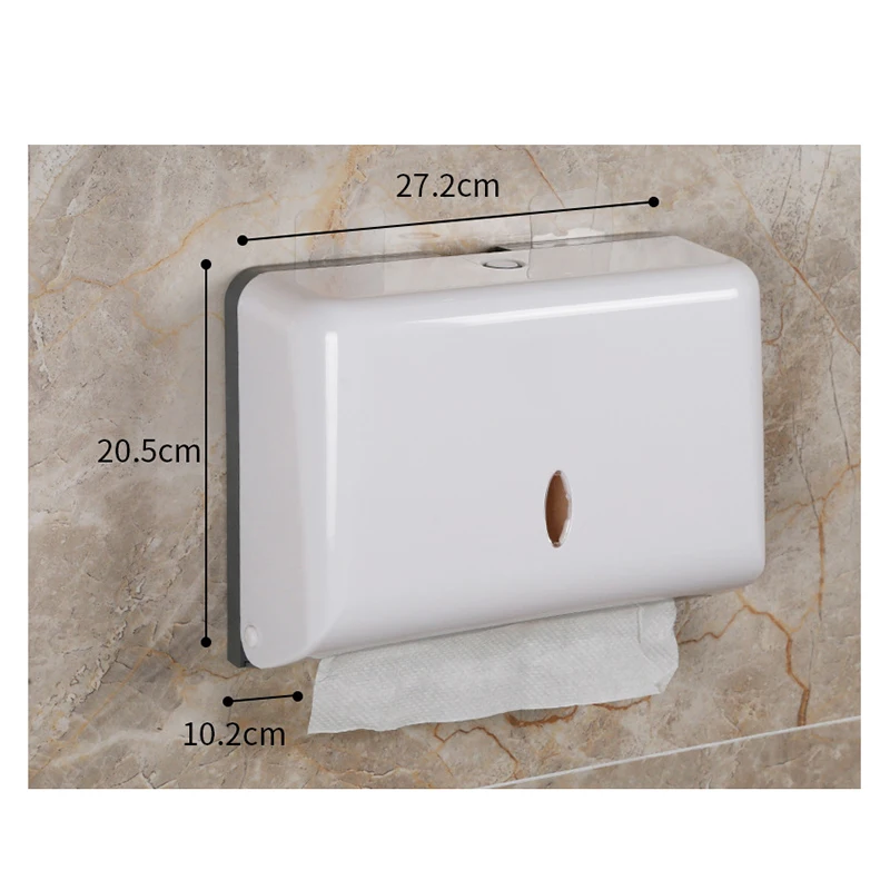Wall mounted Tissue Box Paper Towel Holder Non perforated Towel