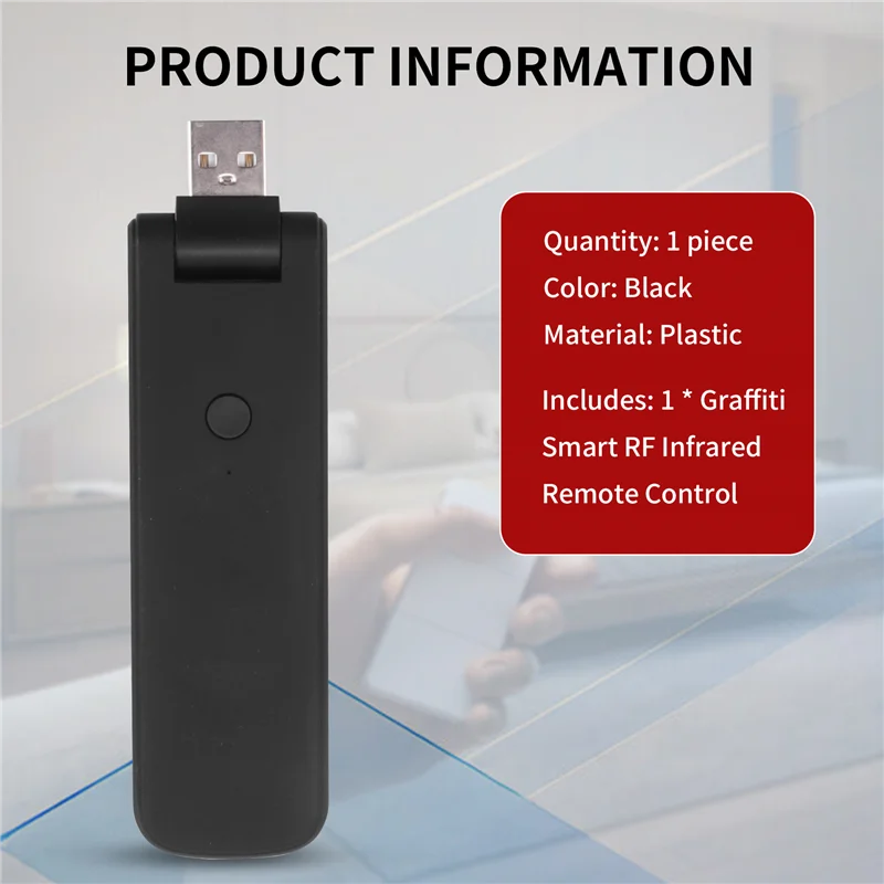 -A96Z Tuya 스마트 RF IR 원격 제어 Wifi USB 전원 스마트 홈 에어컨 TV TV 지원 Alexa,Google 홈