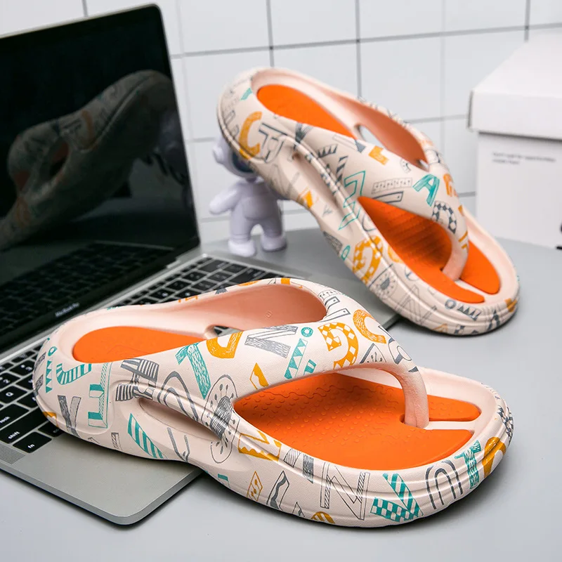 

Summer Slippers Men EVA lightweight Flip Flops Beach Sandals Non-slip Casual Flat Shoe 2023 Slippers Indoor Shoes Outdoor Slides