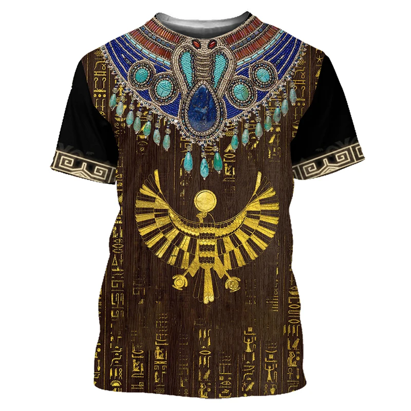 Egyptian Horus 3D Print Short Sleeve T Shirt