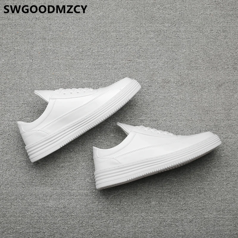 Leather Shoes Men White Sneakers Men Shoes Luxury Brand Fashion Designer High Quality Zapatos De Hombre Buty Damskie