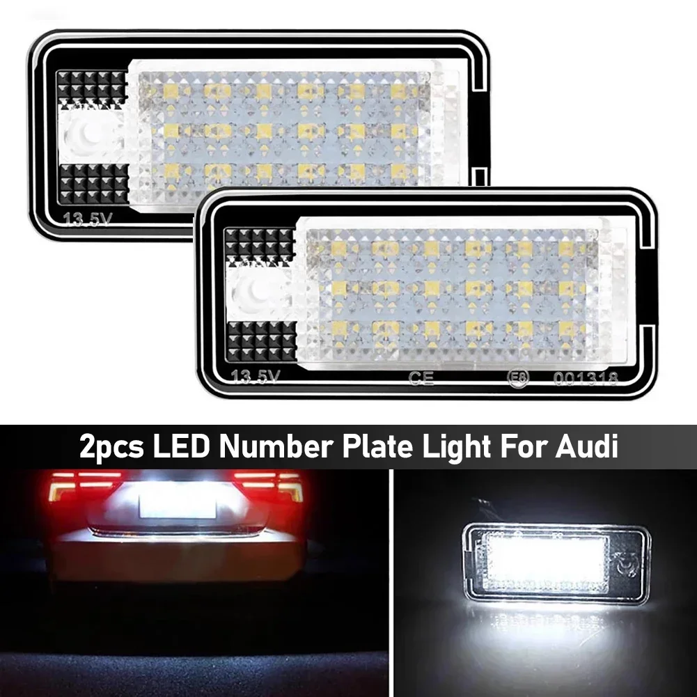 Enhanced LED License Plate Lights - Error-Free Canbus Technology, Pack of 2
