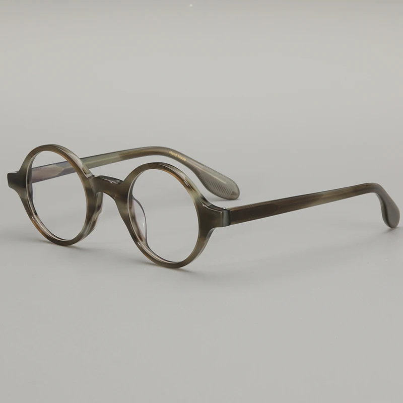 

2023 New Vintage round Acetate Glasses Frame Men Women Optical Myopia Prescription Glasses frame Luxury Brand Designer eyewear