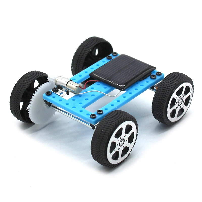 Children Solar Toys Mini Solar Car Toys Car Kits DIY Handmade Assembled Science Experiment Technology Small Production