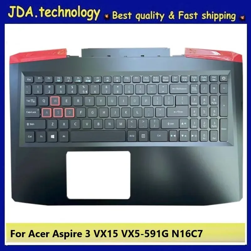 

Новые/оранжевые Чехлы MEIARROW для Acer Aspire VX15 VX5-591 VX5-591G N16C7, подставка для клавиатуры US, верхняя крышка/английская клавиатура