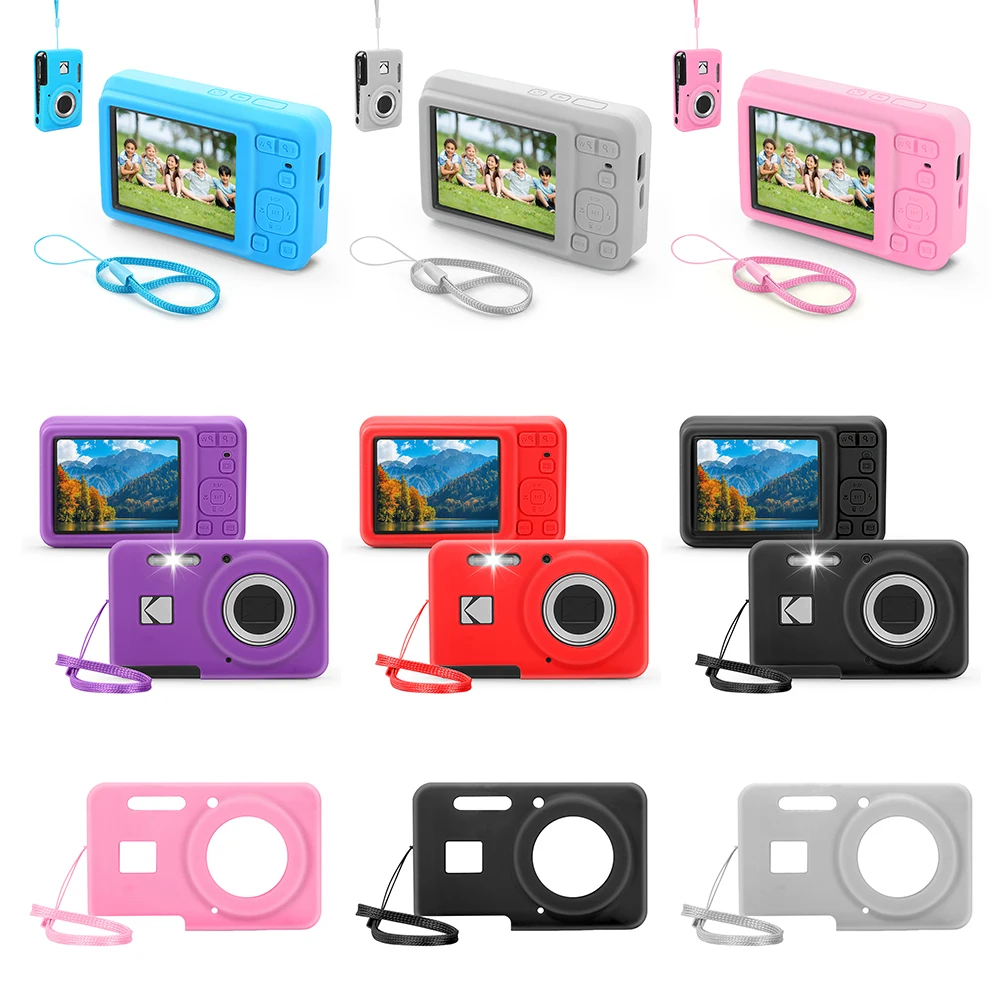 For KODAK PIXPRO FZ55 Digital Camera Cover Anti-Scratch Lightweight Camera Sleeve Solid Color Outdoor Travel Camera Protect Case