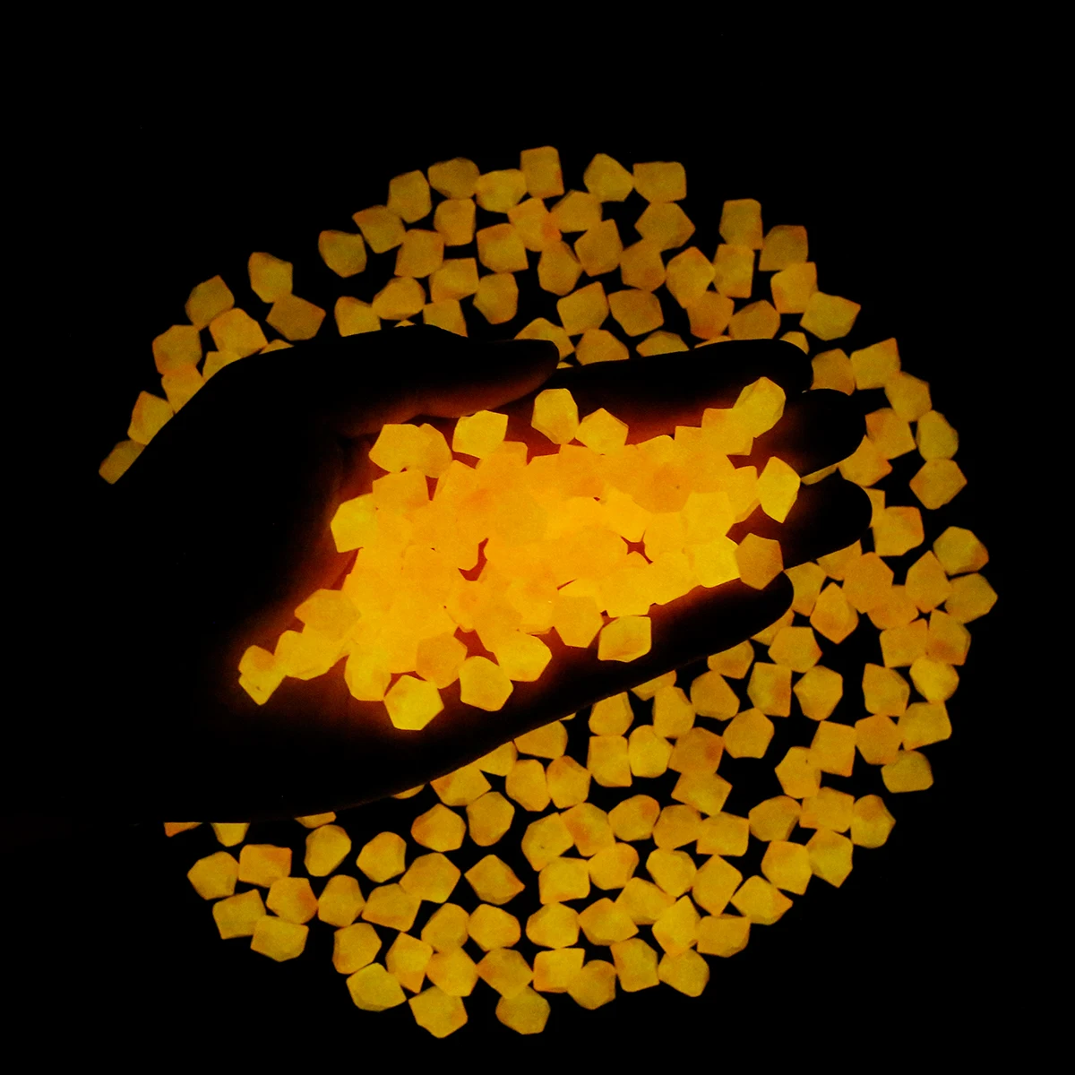 Garden Decor Luminous Stones Glow In Dark Decorative Fish Tank Aquarium Decoration Ornament Artificial Noctiluce 100/300Pcs 14mm
