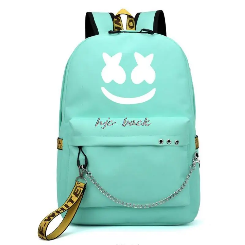 Luminous Backpack DJ Marshmello Waterproof Girls Boys School
