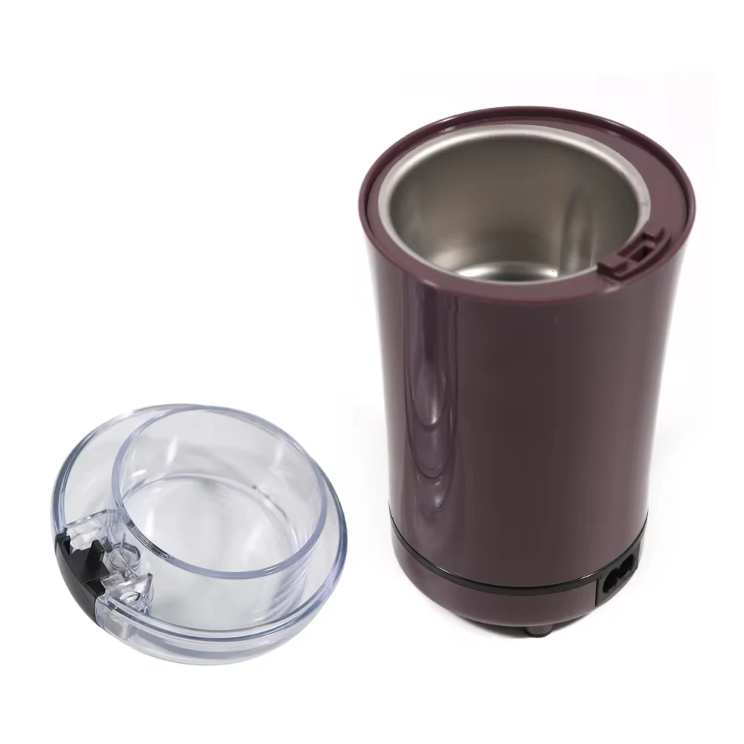 150W Purple Mini Electrical Metal Grinder Automatic Tobacco Herb Crusher Coffee Grinder