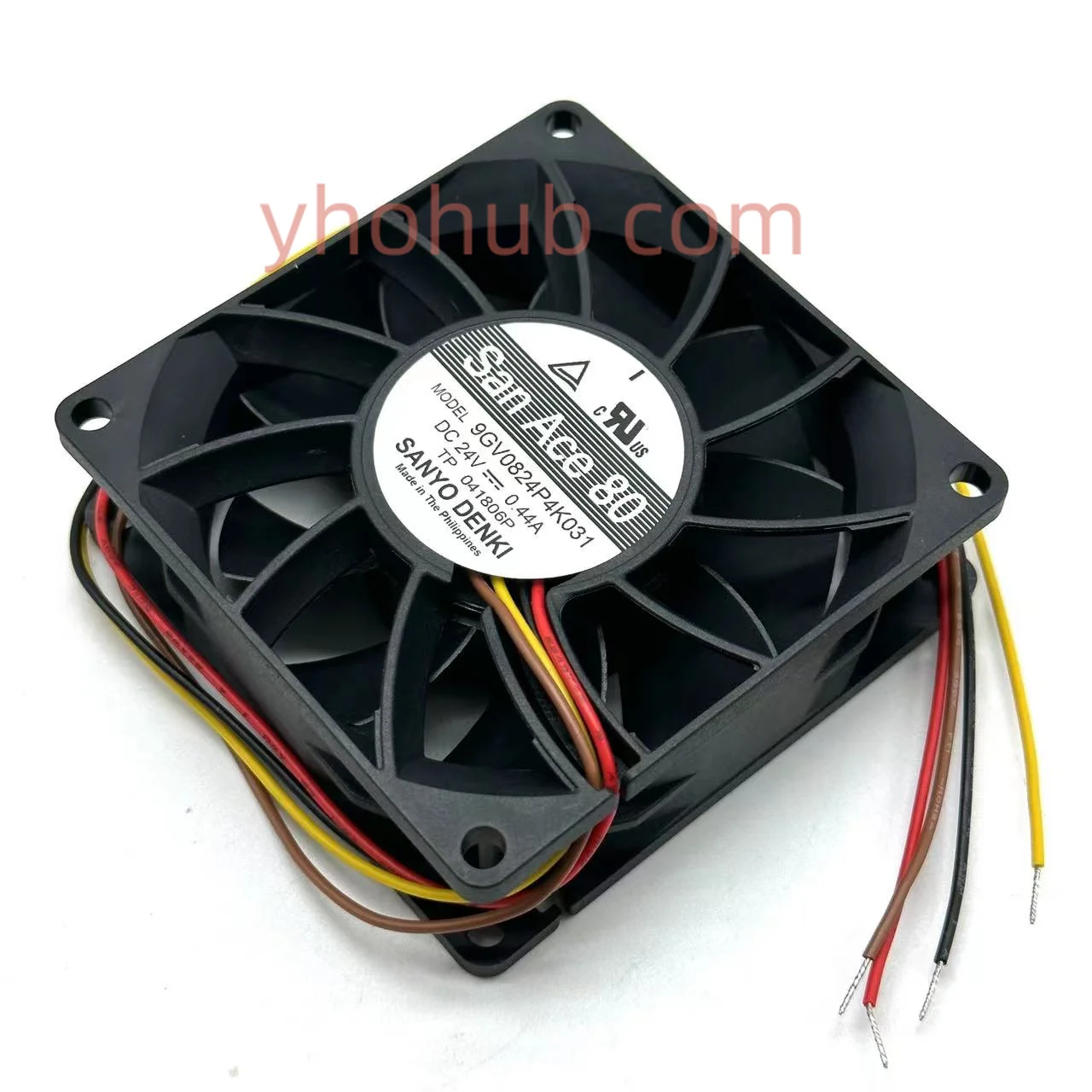 Refrigeração do Servidor de Fios da C.c. 24v 0.44a 80x80x25 mm de Sanyo Denki 9gv0824p4k031 fã de