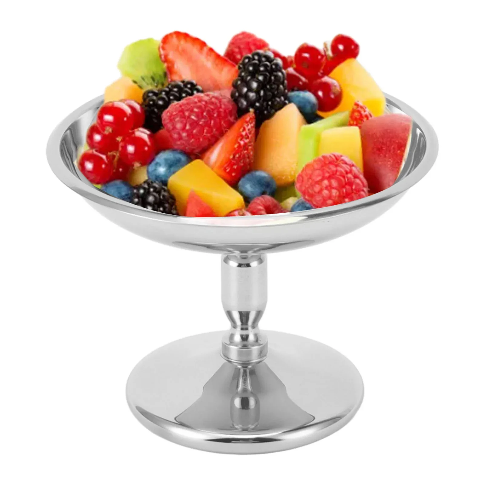 Stainless Steel Ice Cream Bowl Smooth Surface Sorbet Pudding Dessert