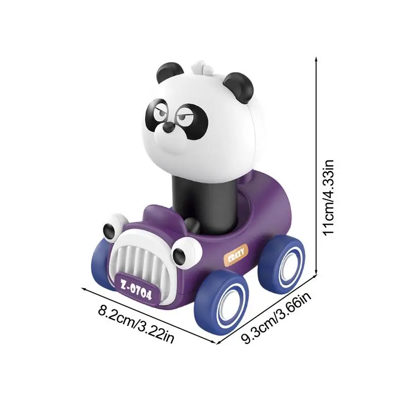 Cute Animal Press & Go Toy Cars Creative Cartoon Animal Educational Powered Wind Up Toy Car Great Birthday Gift For Kids 3+