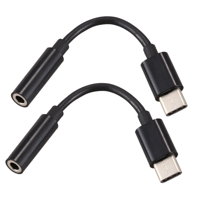 

2 шт., переходник с USB C на 3,5 мм для наушников/наушников