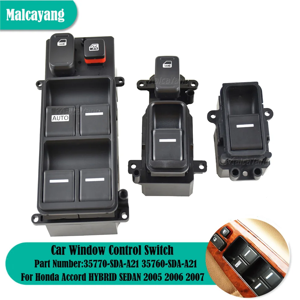Nuovo Interruttore Di Controllo Dell'Alzacristallo Elettrico Principale Per Honda Accord 2003-2007 Accessori Per Auto Muslimatexam