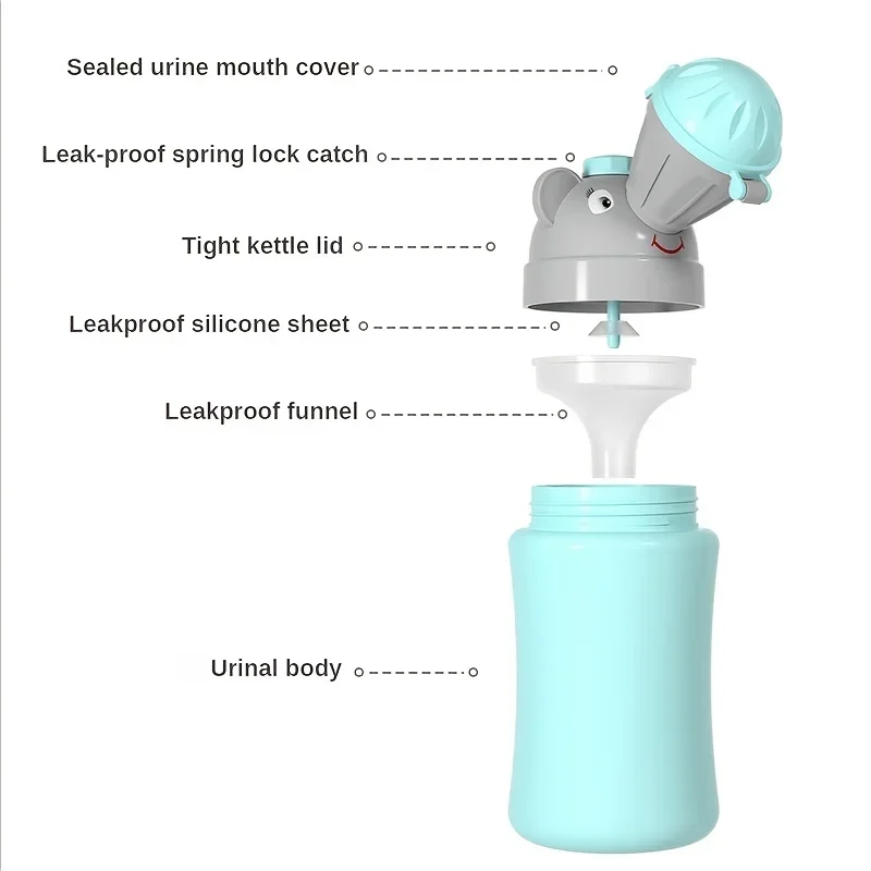 Portable Baby Hygienic Toilet Urinal For Boys Girls Outdoor Car Travel Leak-Proof Potty Children's Convenient Training Toilet