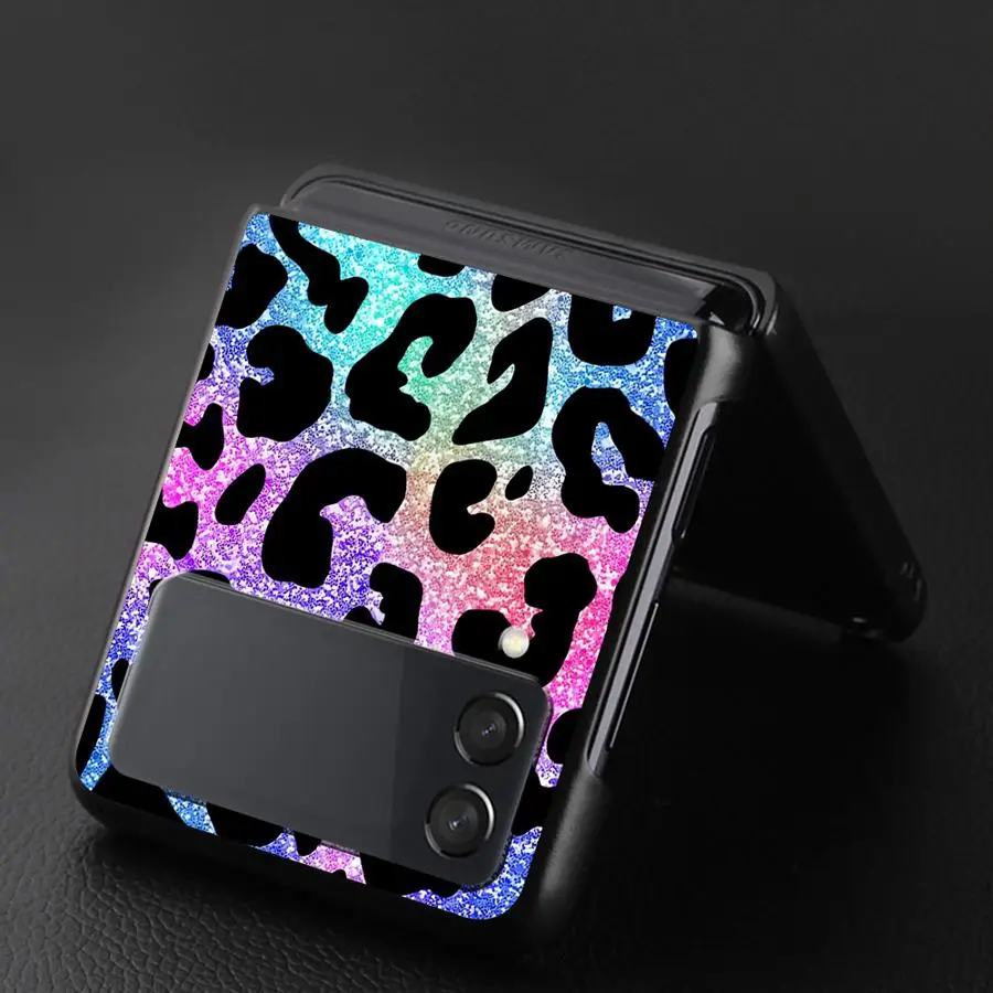 Colorful Leopard Print Hard Phone Case Cover