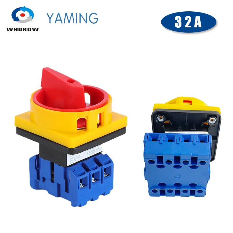 YMD11-32A 3/4P 690 В переключатель изолятора ВКЛ-ВЫКЛ с блокировкой Pad, поворотный кулачковый отсоединительный переключатель высокого напряжения
