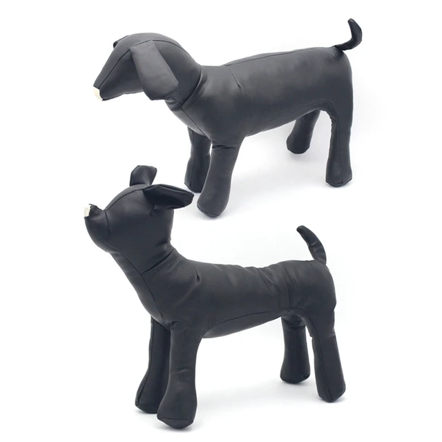 Leather Dog Mannequins Standing Position Dog Models Toys Pet