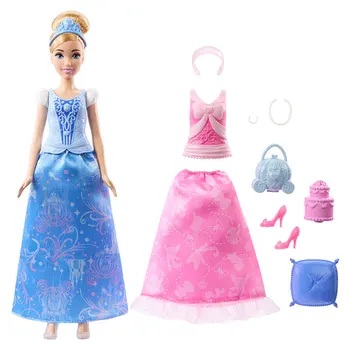 New Hot Genuine Barbie Disney Princess Cinderella Fashion Set Dress Up Toy For Girls Barbie Dollsboys And Girls Birthday Gift