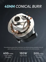 HiBREW G5 48mm Conical Burr Electric Coffee Grinder Compact Portable Coffee Bean Mill Kitchen for Espresso Turkish Coffee 3