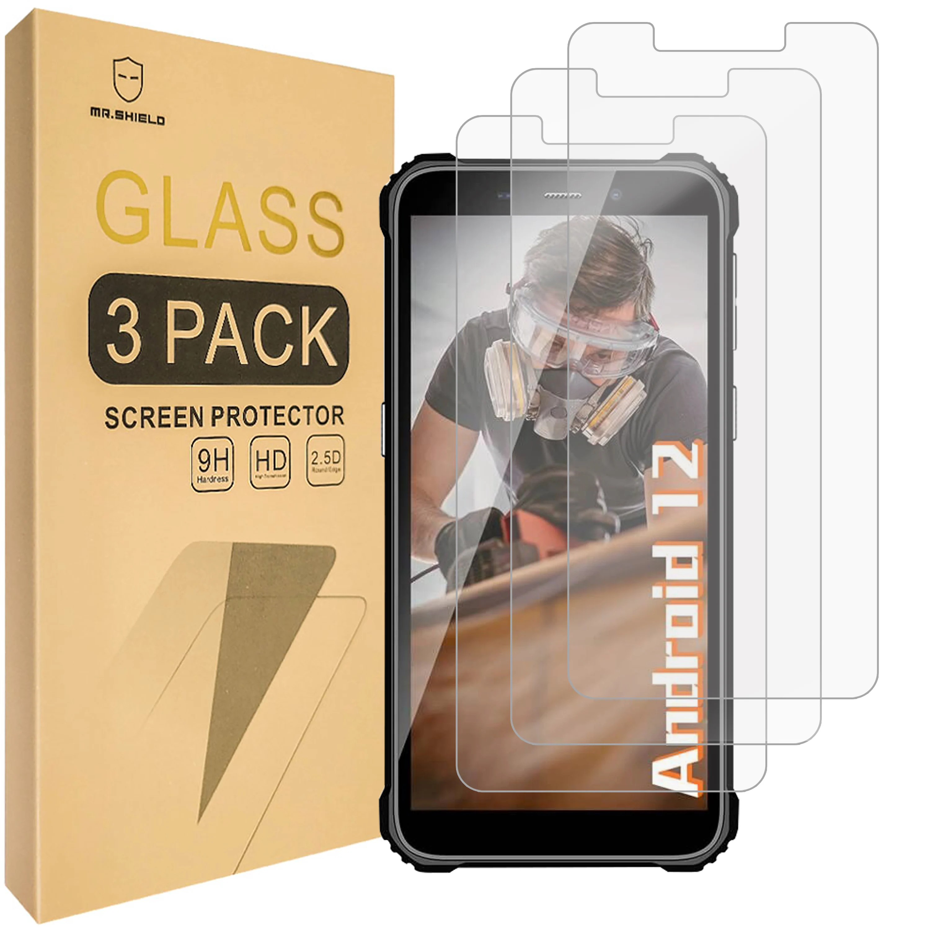 

Mr.Shield [3-Pack] Screen Protector For OUKITEL WP20 Pro/OUKITEL WP20 [Tempered Glass] [9H Hardness] Screen Protector
