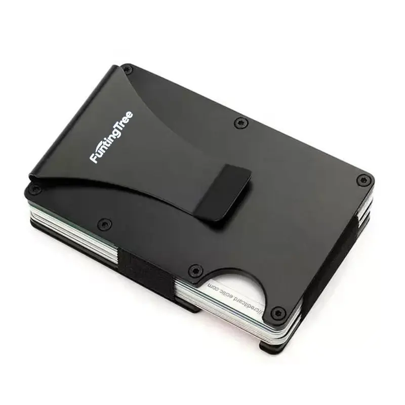 Kompatibel mit MagSafe-Geldbörse, schmales Portemonnaie für Herren mit Geldklammer, RFID-blockierendem Metallkartenhalter, minimalistisches magnetisches Portemonnaie – Detail 3