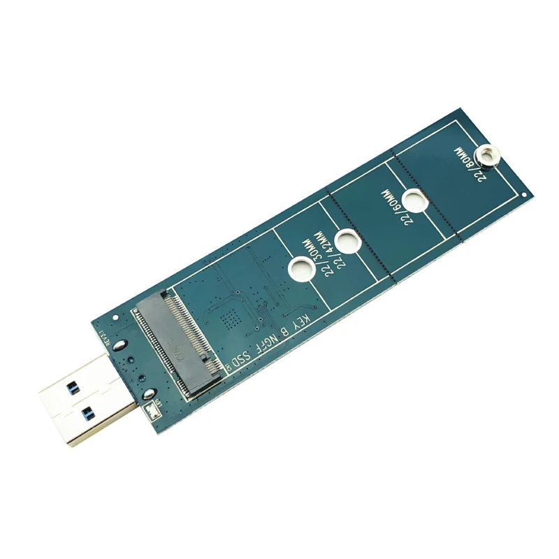 1PCS M.2 to USB adapter B Key for 2280 M2 SSD Drive NGFF converter reader