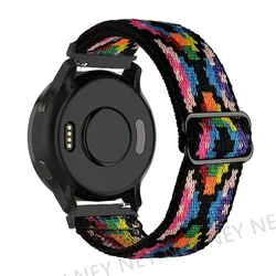 Elastic Nylon Watch Strap - Universal Fit for Smartwatches (20mm & 22mm) (Bohemia Flower 14)