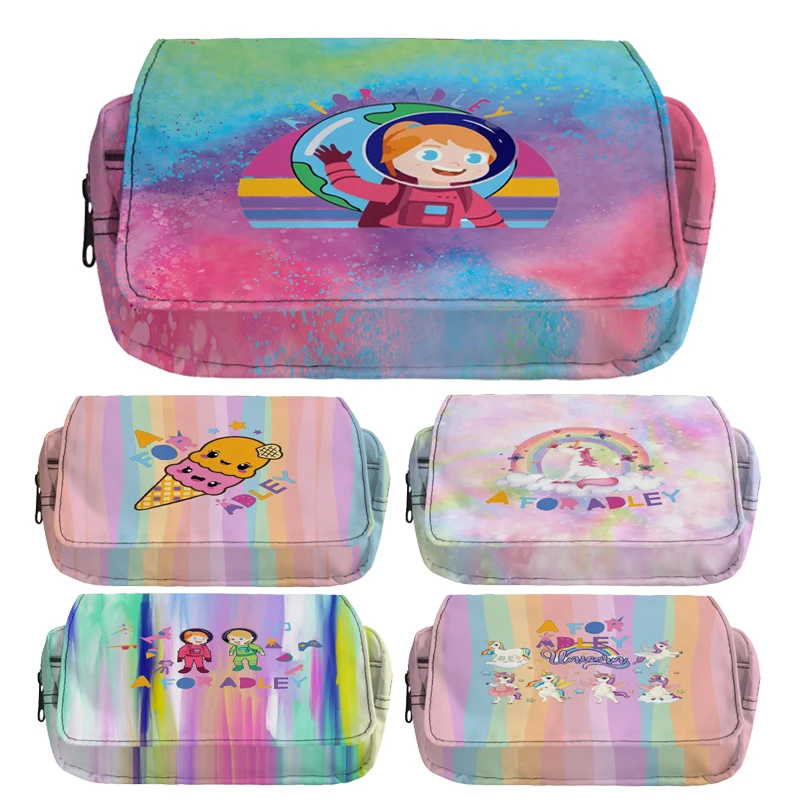 AforAdleyPencilCaseUnicornRainbowEstuchesSchoolPencilBoxIce