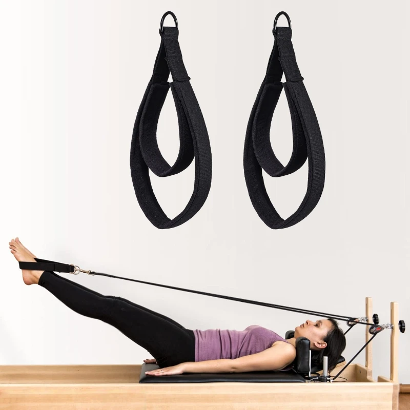 2 Pcs Pilates Double Loop Straps For Reformer Feet Fitness