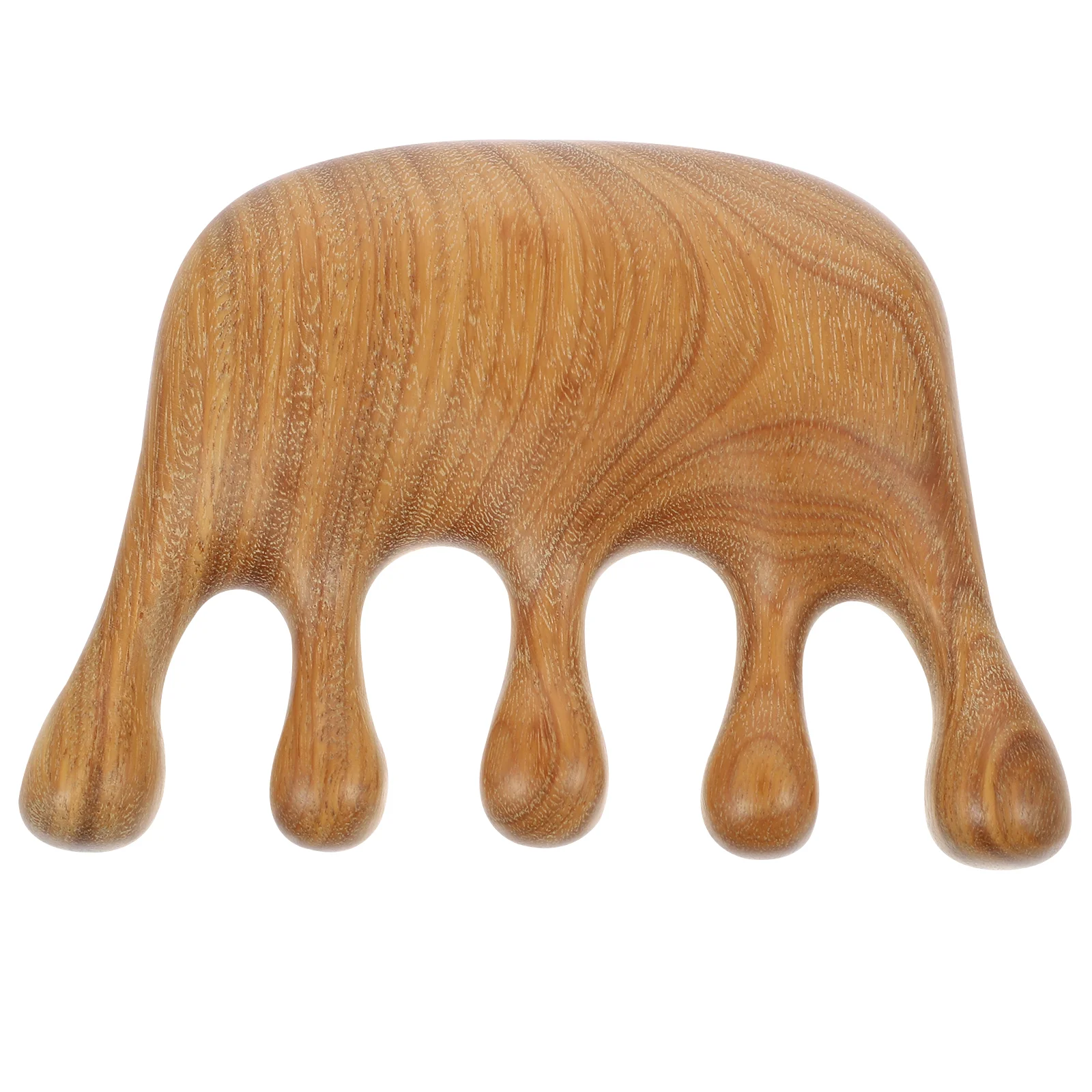 

Natural Wood Wide Tooth Hair Comb Sandalwood Head Scalp Therapy Massage Hair Comb