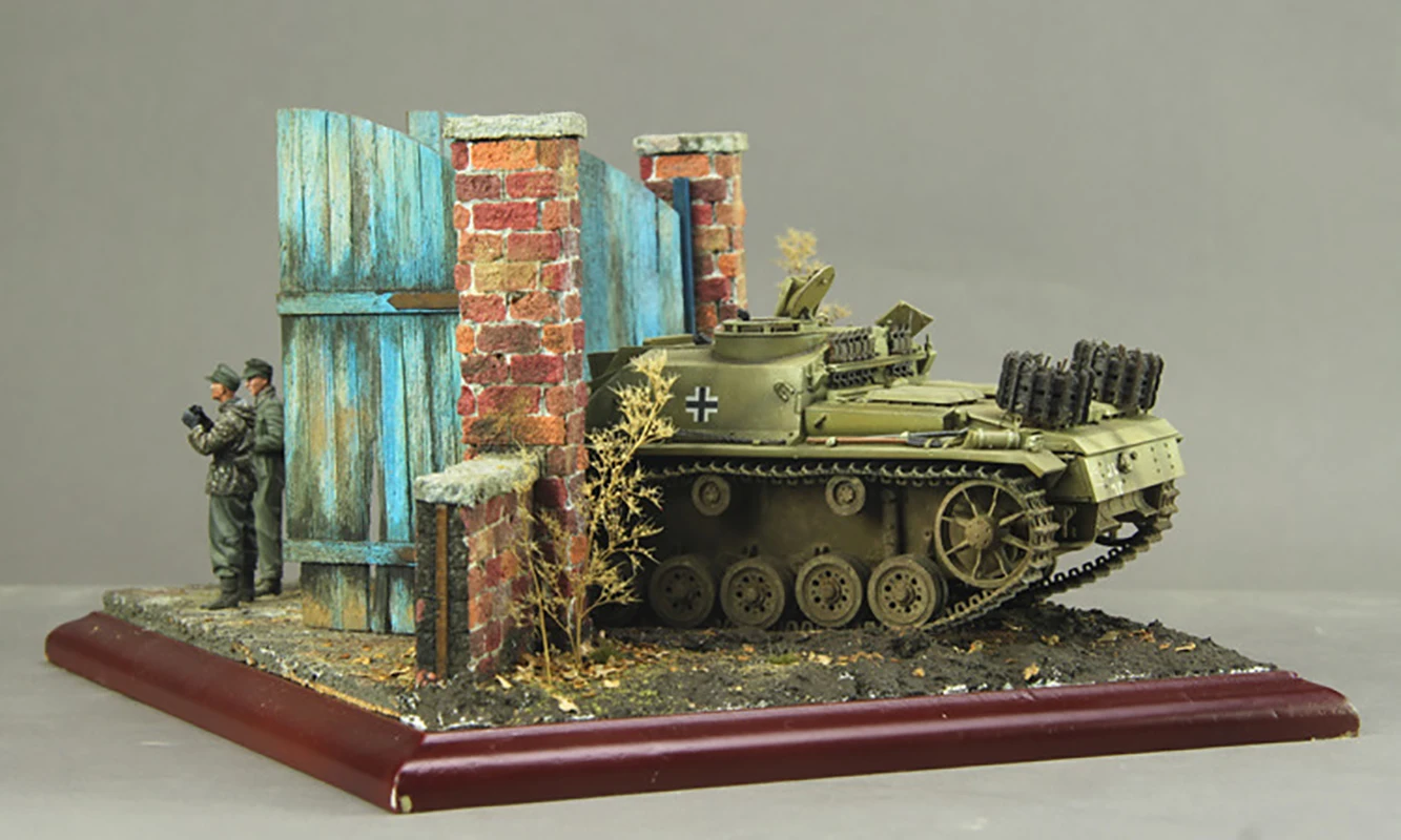 1/35 Model Bangunan Model Militer Adegan Material Diorama Kit - Main Image