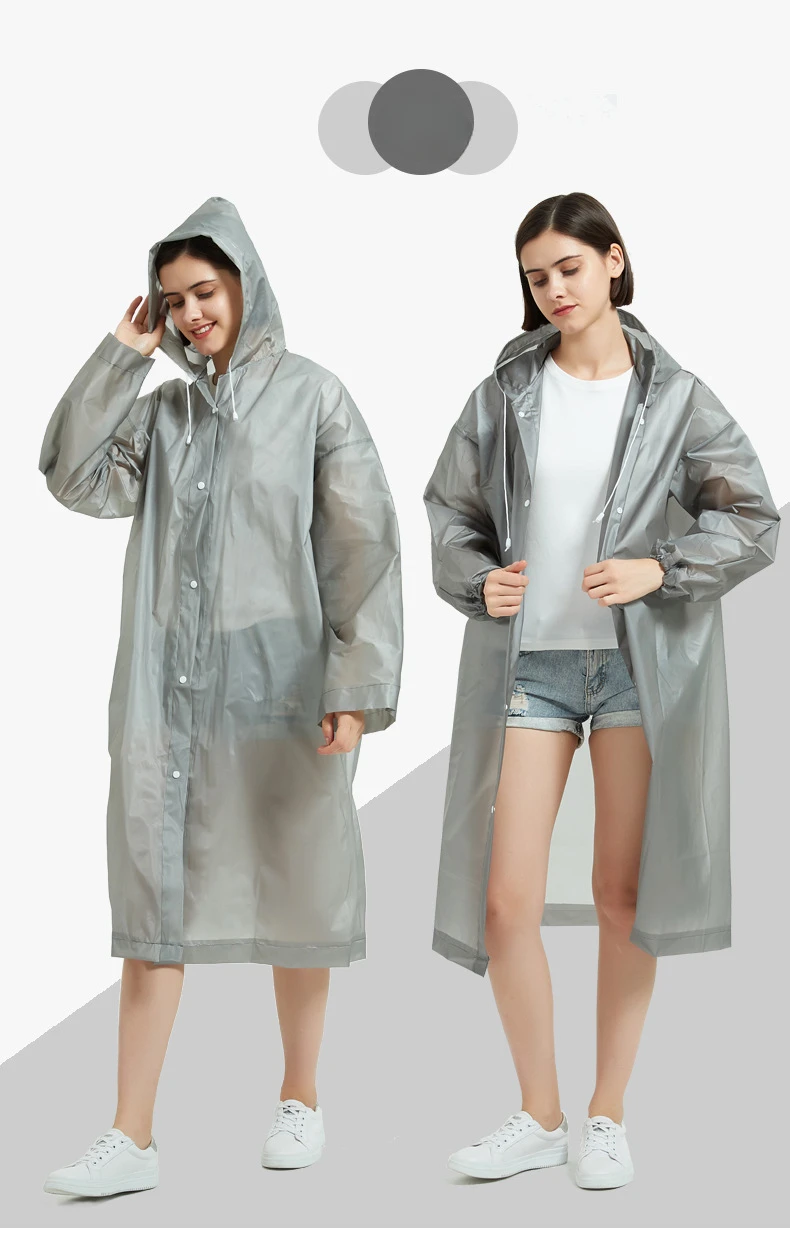 EVA Impermeable Waterproof Rain Coat Men Women Travel Hooded Beam Port Rain Poncho For Fishing Camping Adult Coat rain poncho