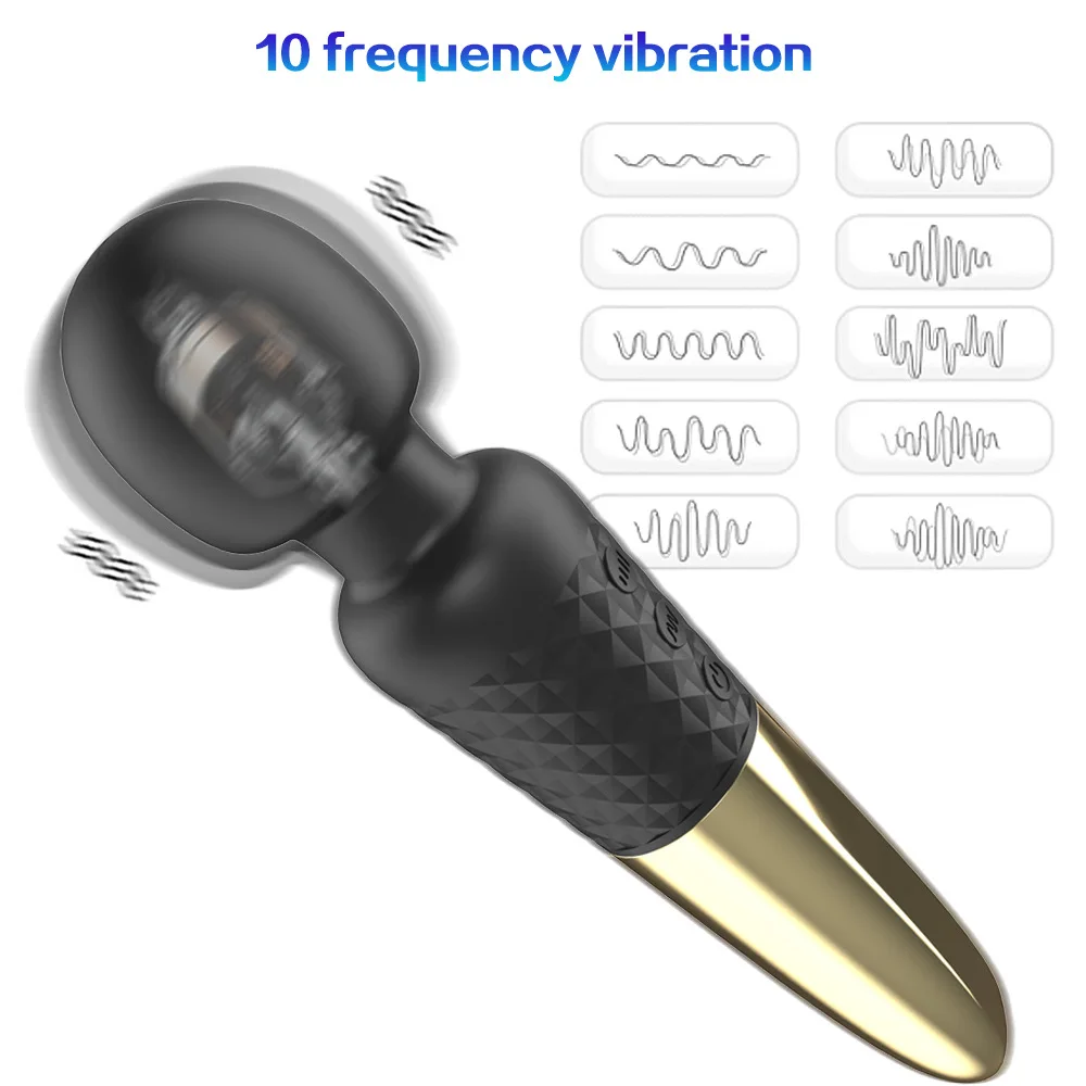 Vibrateur magic wand pour stimulation clitoridienne et g-spot_voghion.com