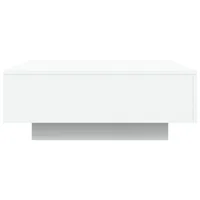 Table basse blanche 80x80x31 cm en bois d'ingénierie 5