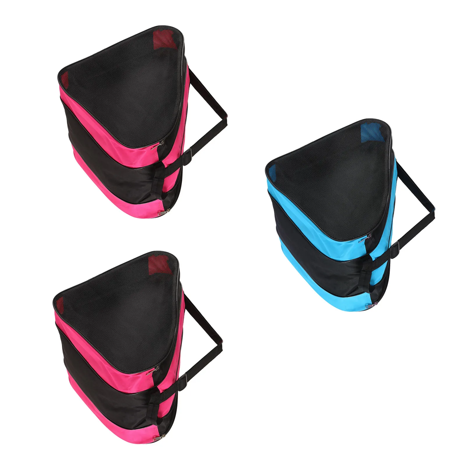Skates Bag Hockey Skates Bag Triangle Waterproof Mesh Pockets Large Capacity 3 Layers Thickened for Outdoors