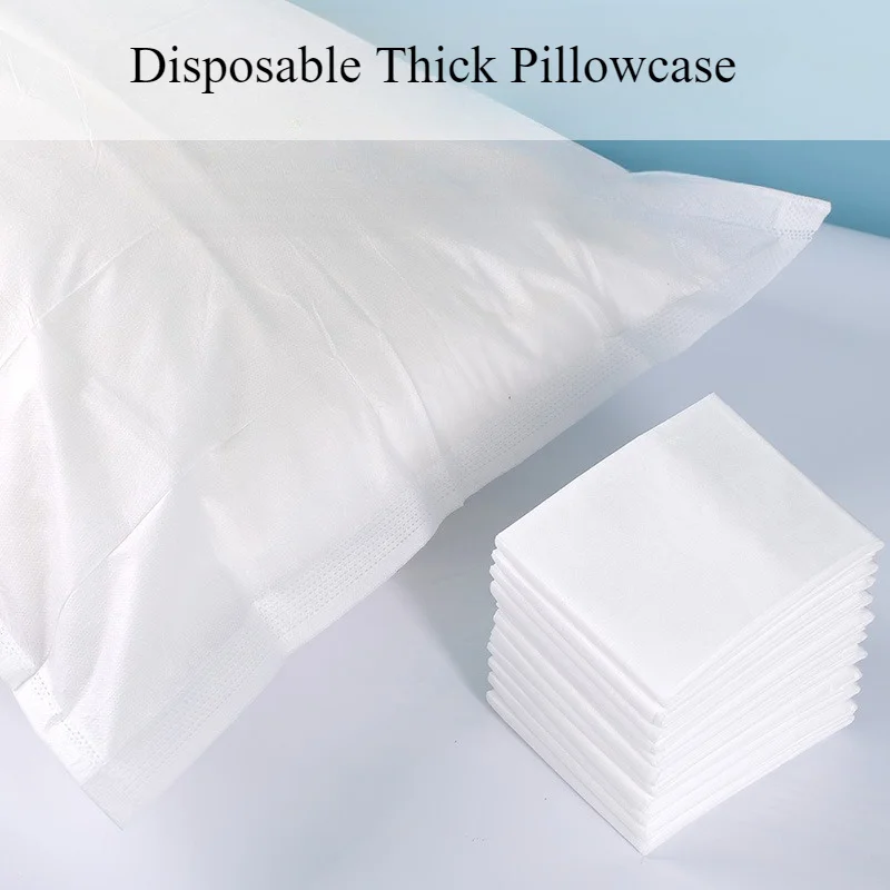 Premium Disposable Pillowcases - Thick, Breathable & Dirt-Proof for Hotels, Beauty Salons & Travel (Pillow Inserts Not Included) 2