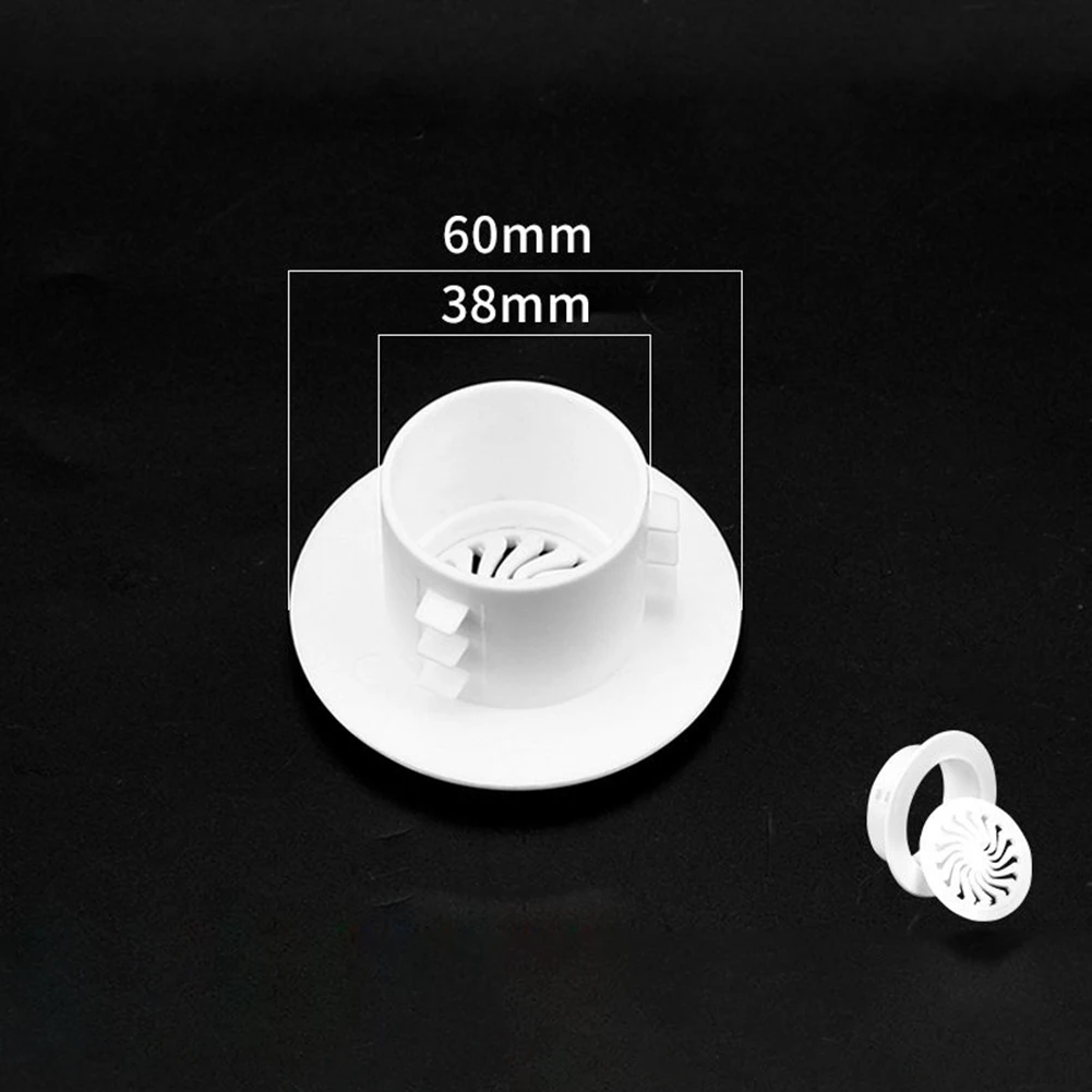 

Ventilation Parts Grille Cover Universal Wall Hole Decor White 40mm-100mm Air Vent Grille Parts Non-toxic Plastic