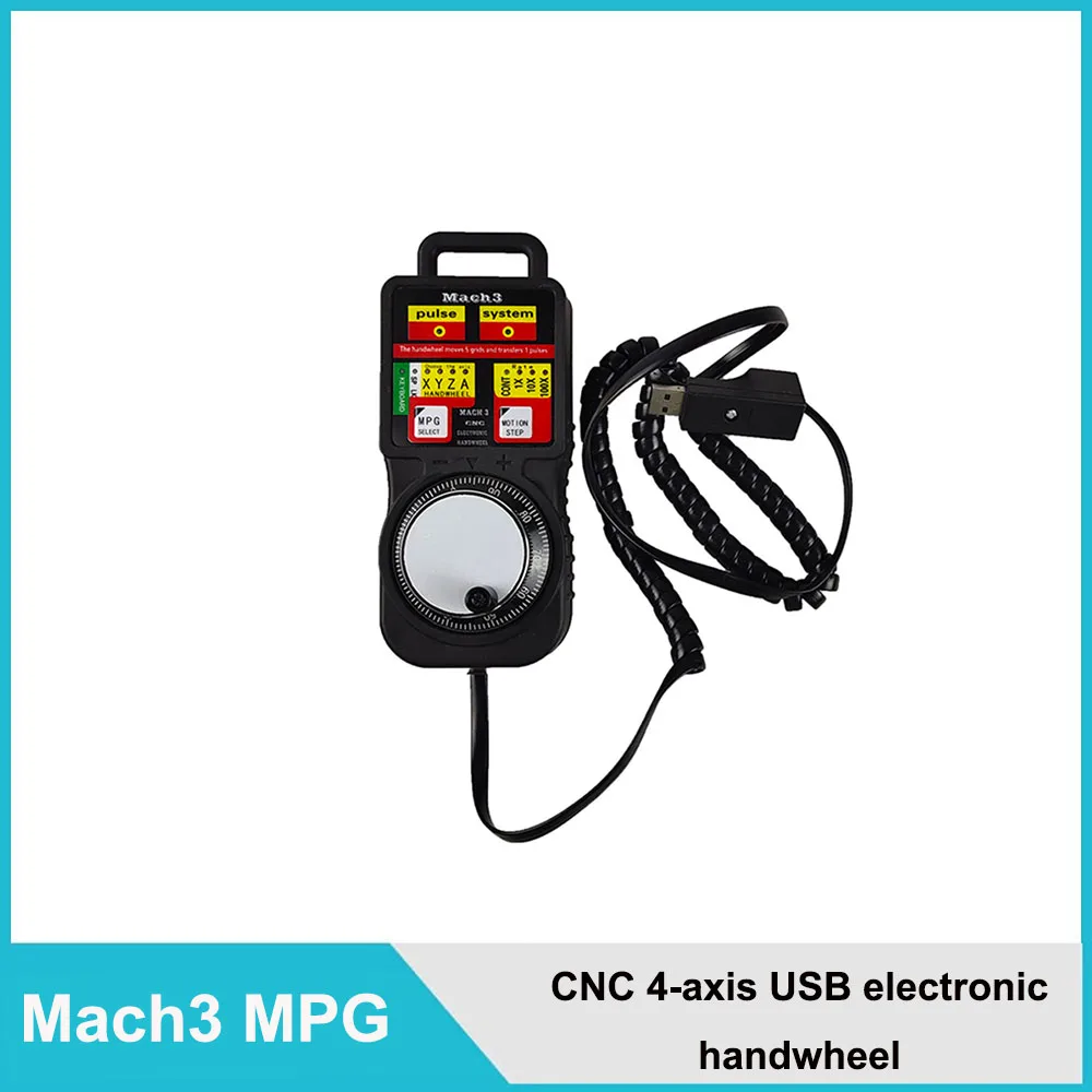 

MACH3 4-axis electronic handwheel USBCNC industrial manual control pulse generator manual pulse generator