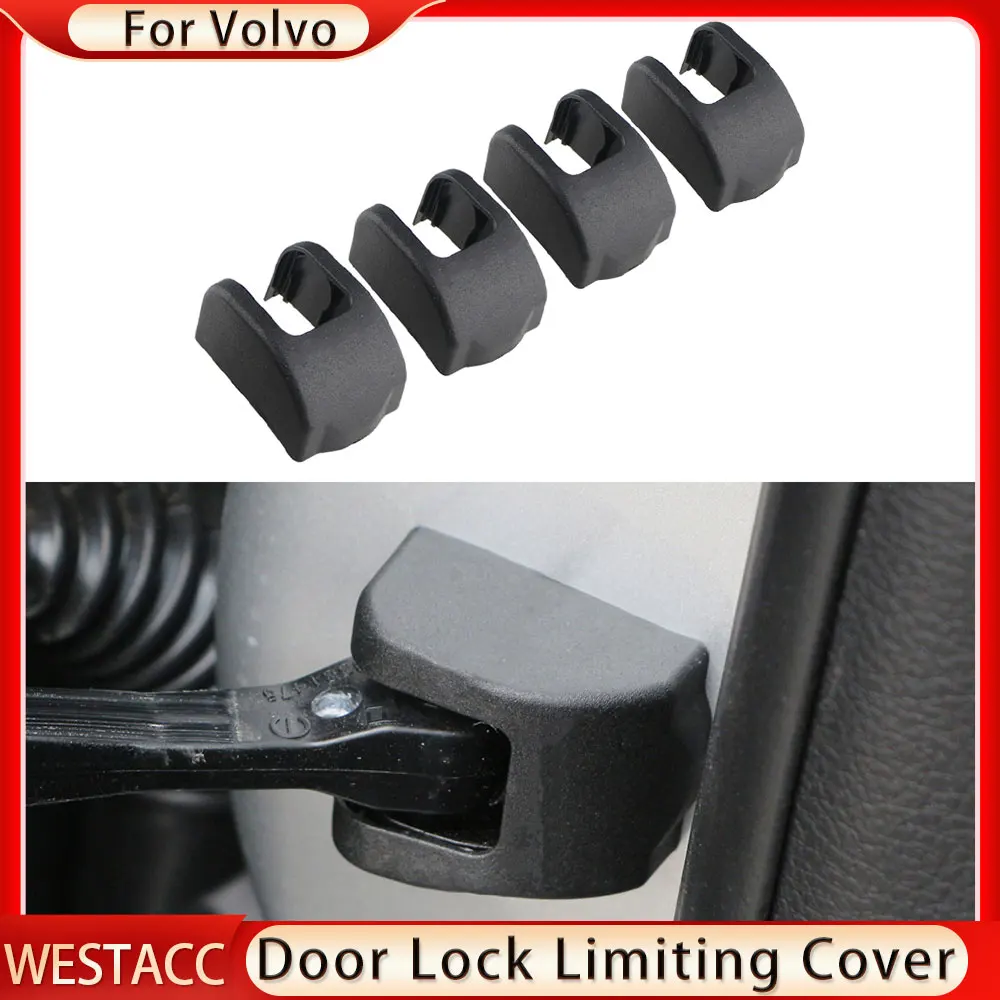 4Pcs Auto Tür Stopper Schutz Abdeckung Fall für Volvo XC60 XC90 S90 Anti-Rost Türschloss Begrenzung Abdeckung kappe Zubehör