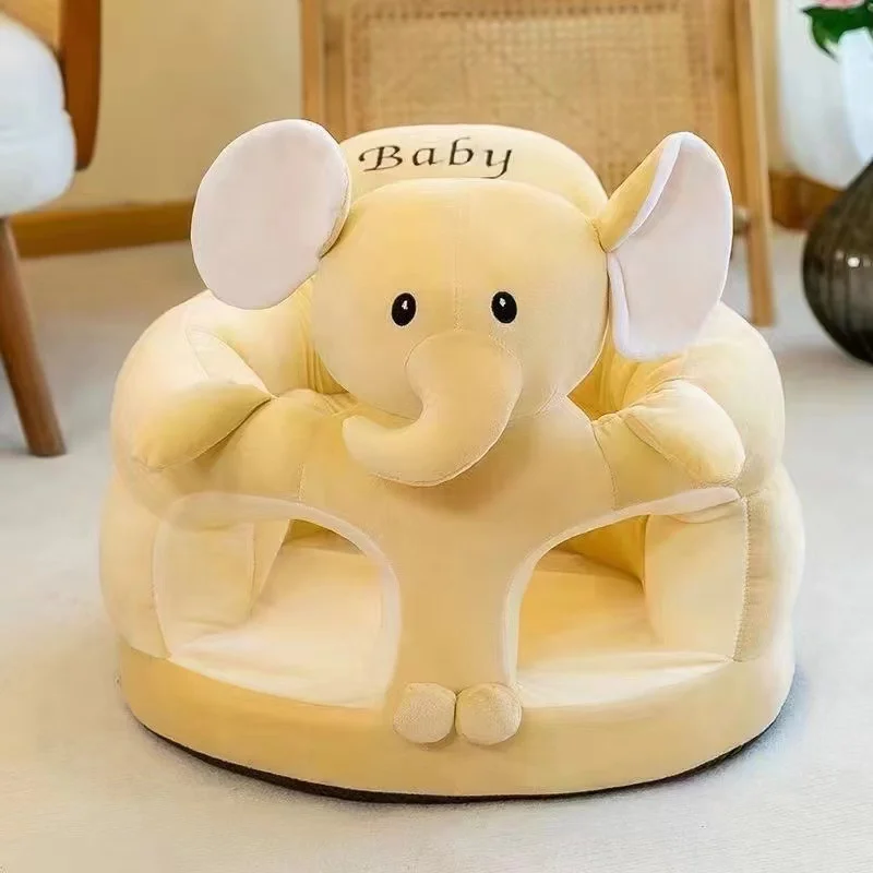 Anti-fall Kids Sofa Indoor Baby Chair With Tray Cartoon Infrant Baby Practice Sitting Postures Seats